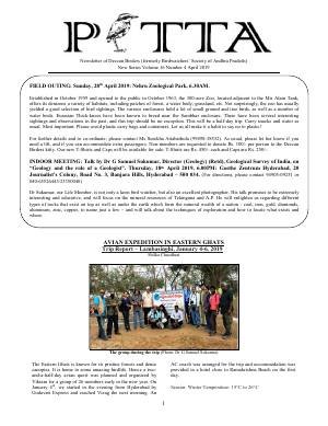PITTA newsletter cover – April 2019