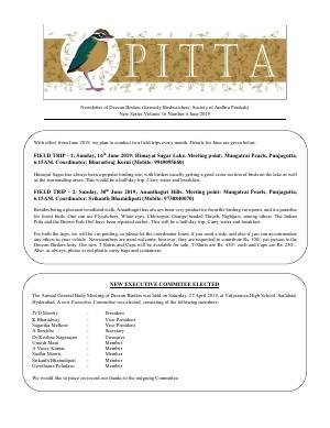 PITTA newsletter cover – June 2019