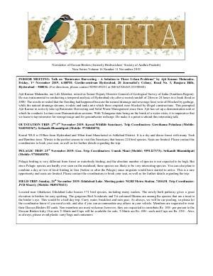 PITTA newsletter cover – November 2019