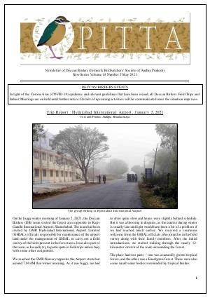 PITTA newsletter cover – May 2021
