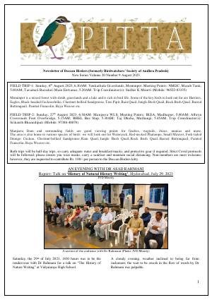 PITTA newsletter cover – August 2023