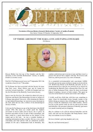 PITTA newsletter cover – September 2023
