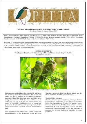 PITTA newsletter cover – March 2025