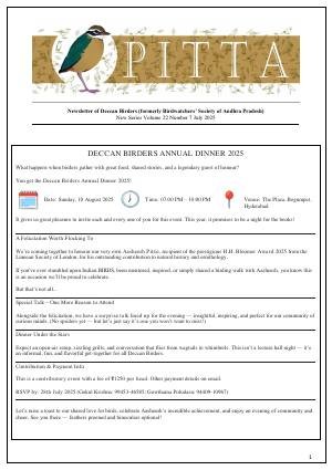 PITTA newsletter cover – July 2025